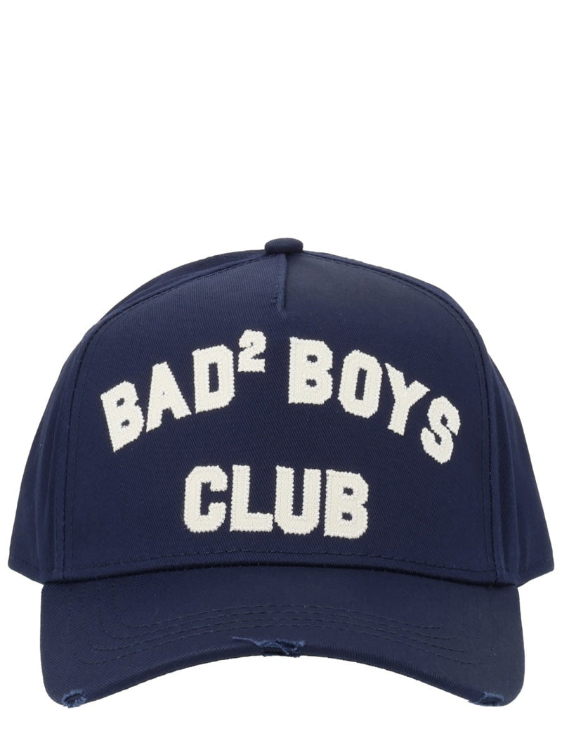 Dsquared2 Bcm0975_05c000013073 Cotton Baseball Cap — Blue Caps