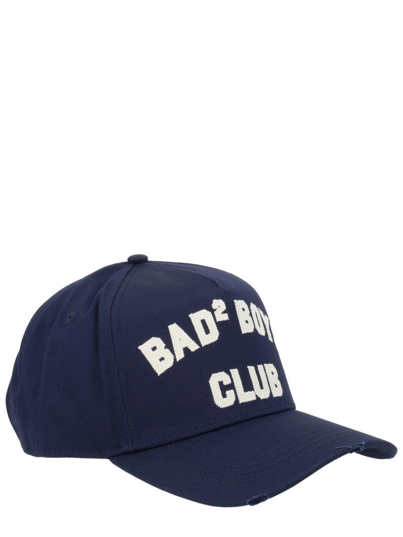 Dsquared2 Bcm0975_05c000013073 Cotton Baseball Cap — Blue Caps