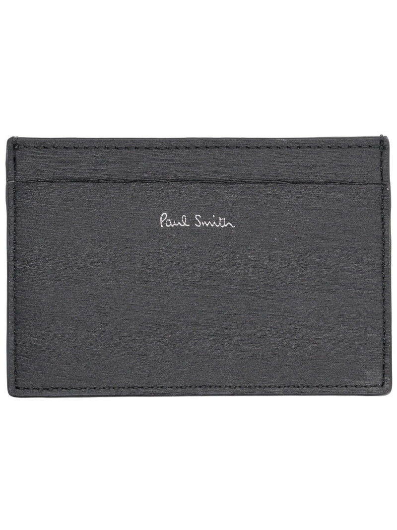 Paul Smith Cow Leather Card Case — Black Cases