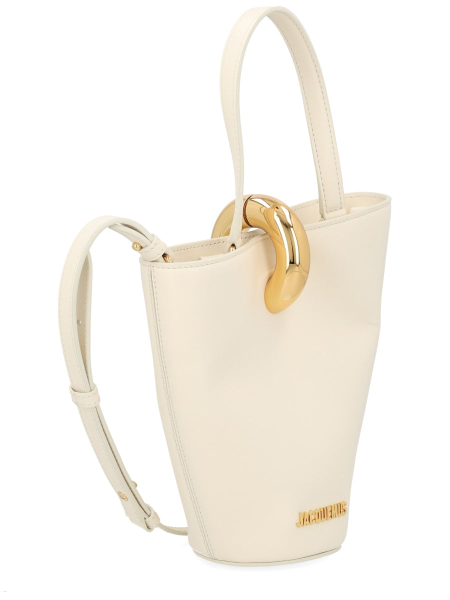 Jacquemus Shoulder Bag — Beige Leather