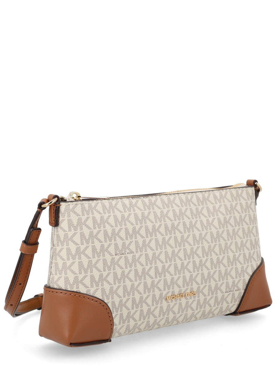 Michael Michael Kors Logo-Embellished Shoulder Bag — Beige 89.pvc