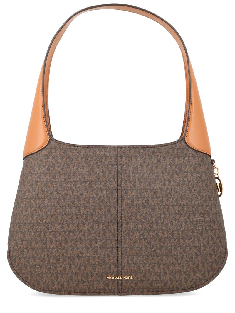 Michael Michael Kors Structured Pvc Shoulder Bag — Brown 89.pvc