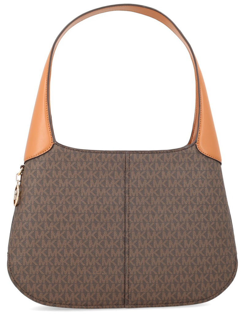 Michael Michael Kors Structured Pvc Shoulder Bag — Brown 89.pvc