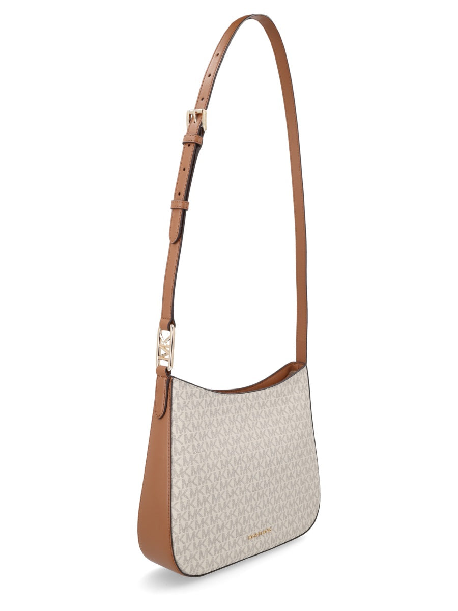 Michael Michael Kors Logo-Detailed Shoulder Bag — Beige 89.pvc