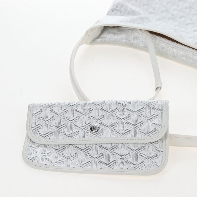 Goyard Boheme Hobo Iridescent Coated Canvas White