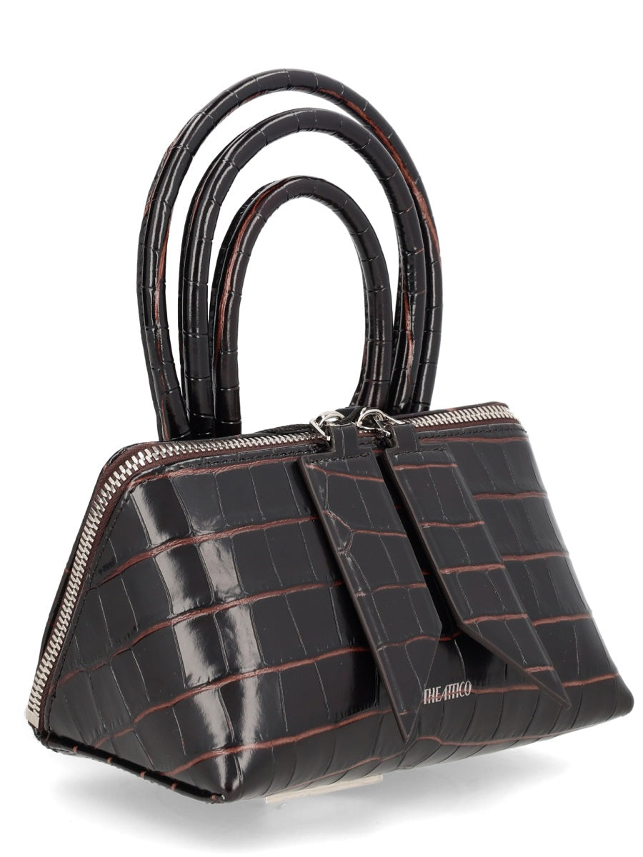 The Attico Friday Mini Bag — Brown Calf Leather