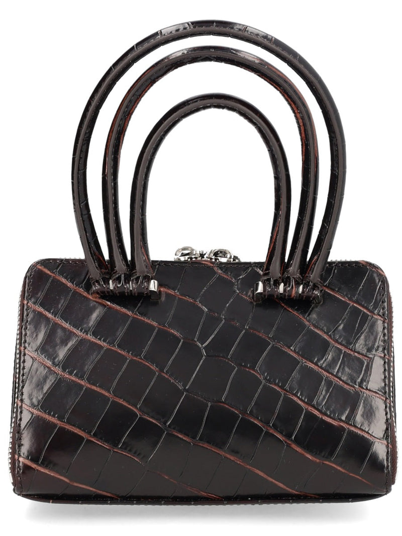 The Attico Friday Mini Bag — Brown Calf Leather
