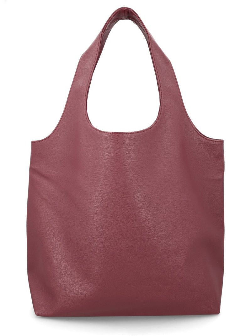 A.p.c. Ninon Tote Bag — Burgundy Polyurethane