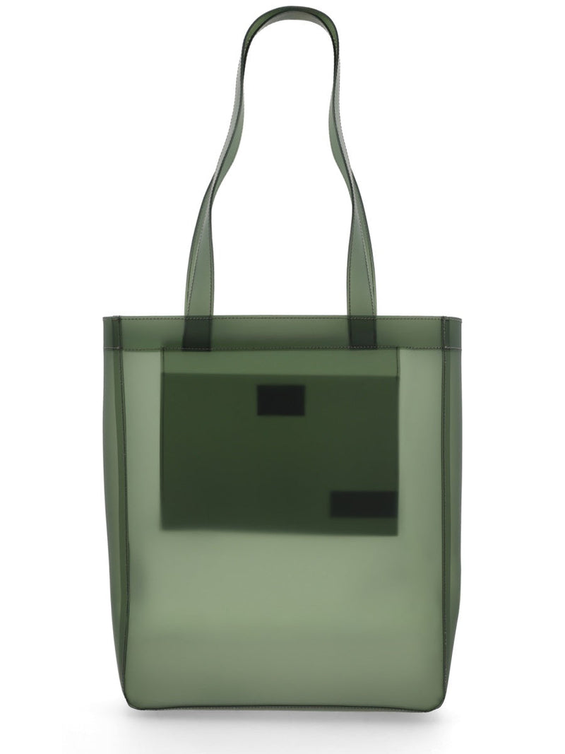 A.p.c. Thermoplastic Polyurethane Tote Bag — Green