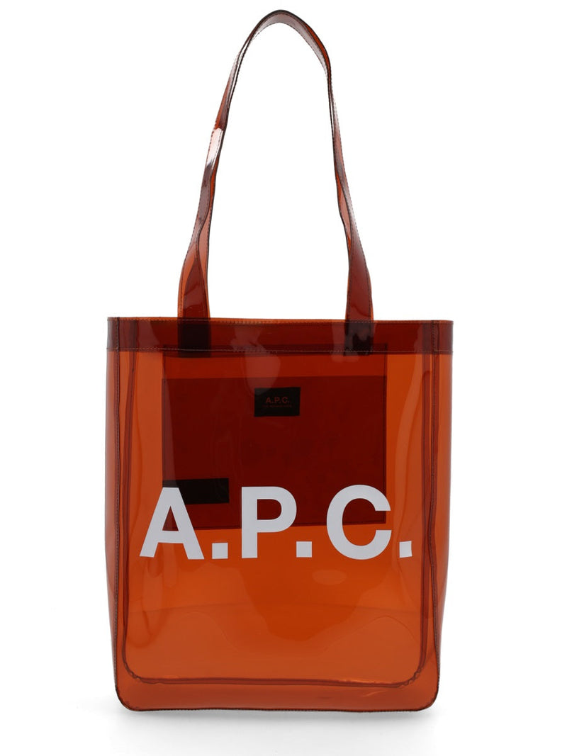 A.p.c. Lou Tote Bag — Brown Thermoplastic Polyurethane