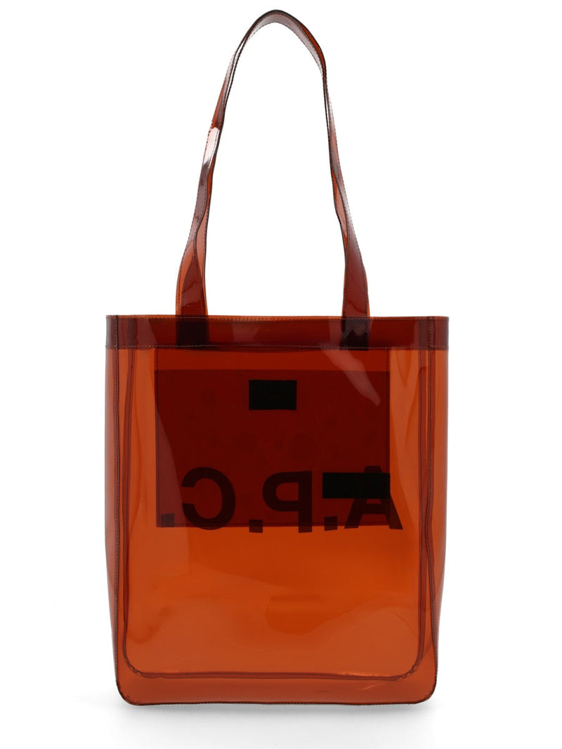 A.p.c. Lou Tote Bag — Brown Thermoplastic Polyurethane