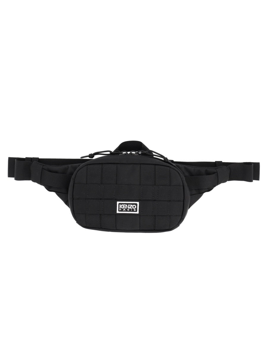 Kenzo Explorer Belt Bag — Black Nylon