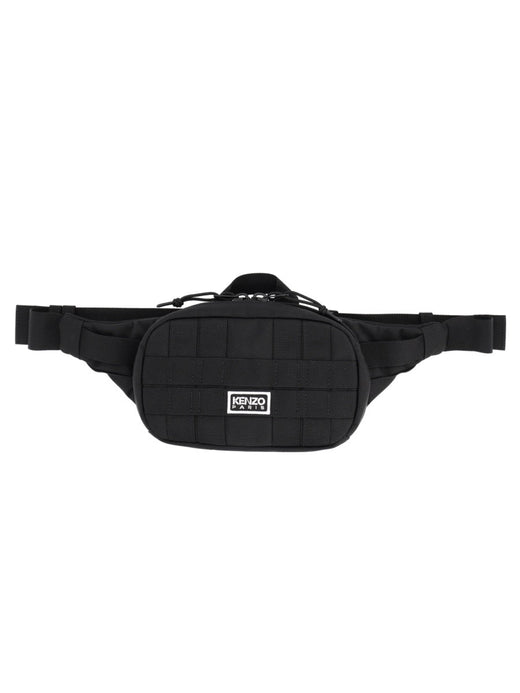 Kenzo Explorer Belt Bag — Black Nylon
