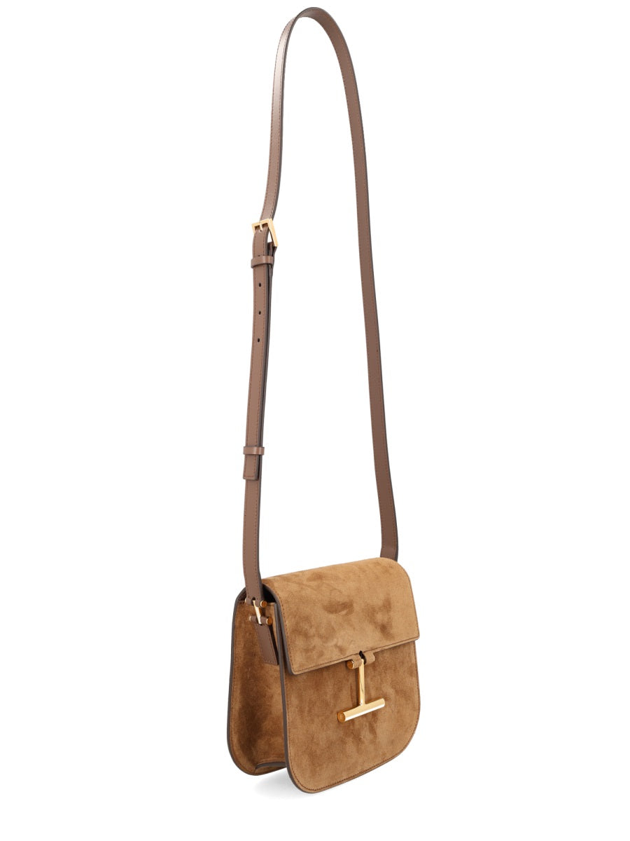 Tom Ford Tara Shoulder Bag — Brown Leather
