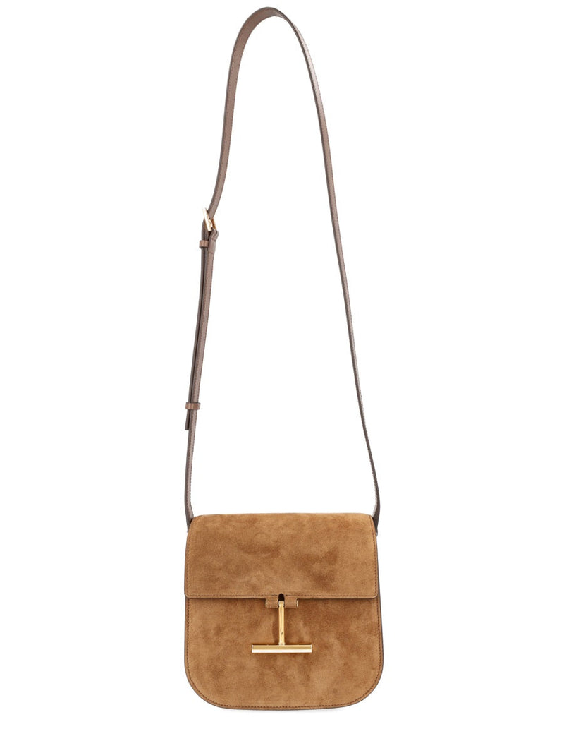 Tom Ford Tara Shoulder Bag — Brown Leather