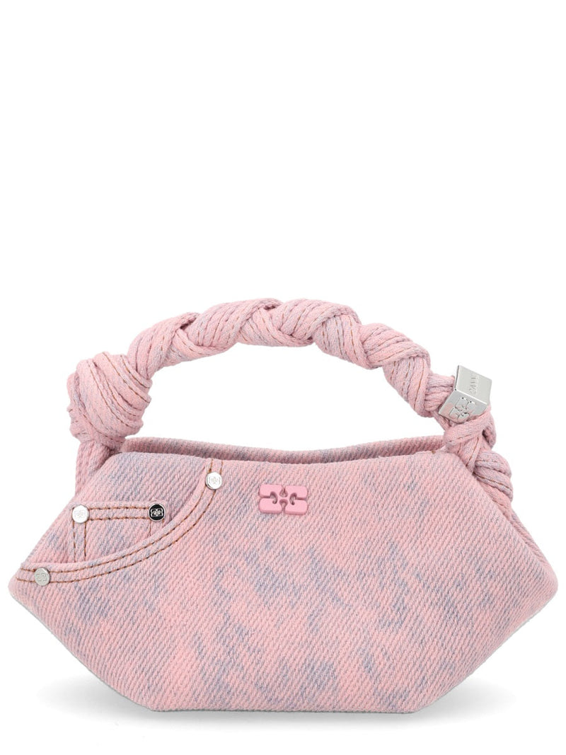 Ganni Bou Mini Bag — Pink Organic Cotton