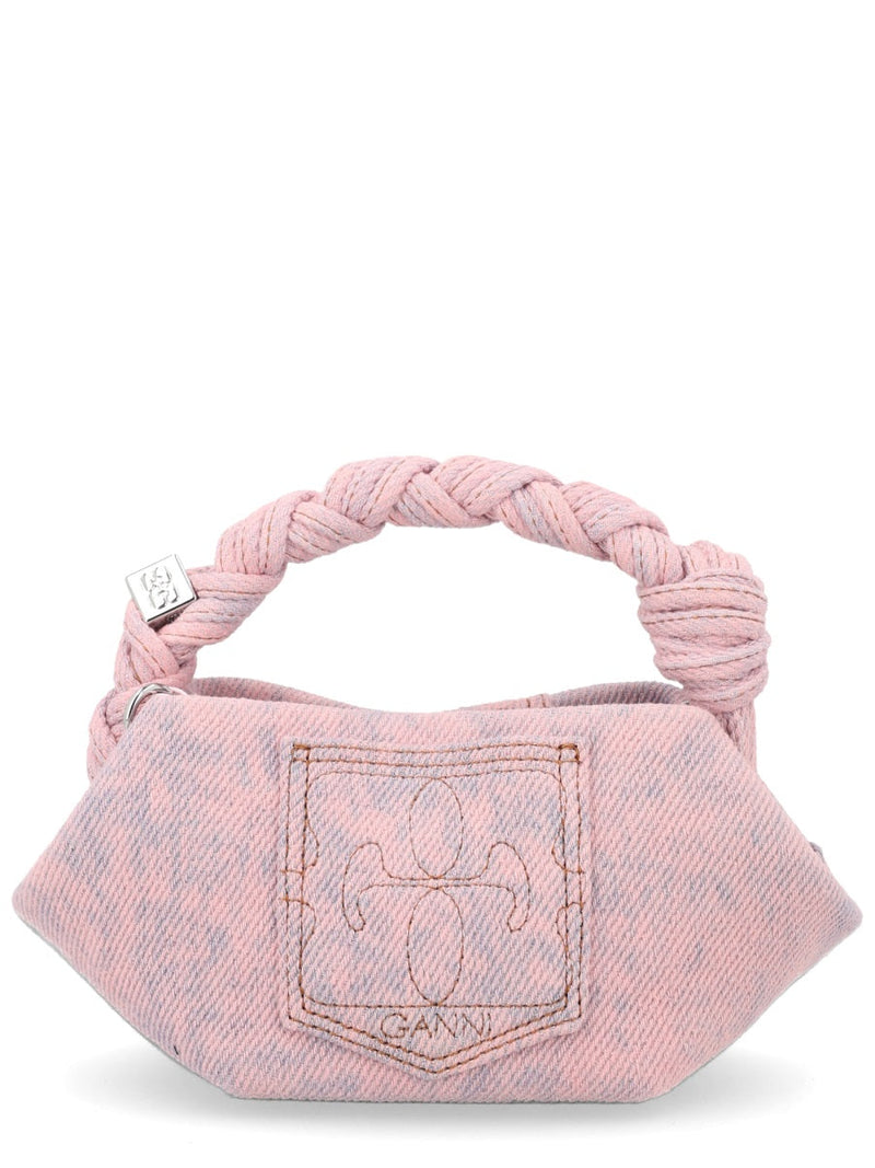 Ganni Bou Mini Bag — Pink Organic Cotton