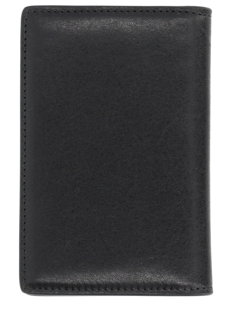 Dolce & Gabbana Logo-Applied Leather Card Case — Black Wallets Purses