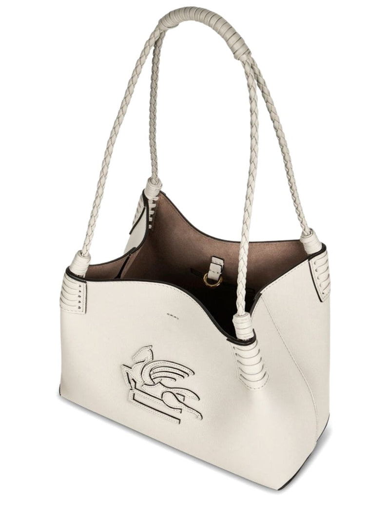 Etro Libra Shoulder Bag — White Leather