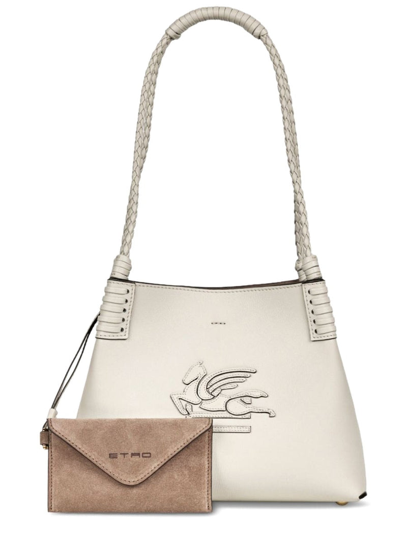 Etro Libra Shoulder Bag — White Leather