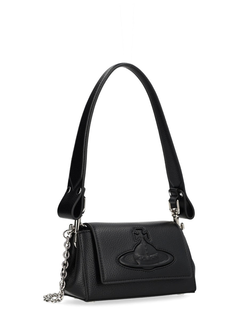 Vivienne Westwood Shoulder Bag — Black Polyurethane