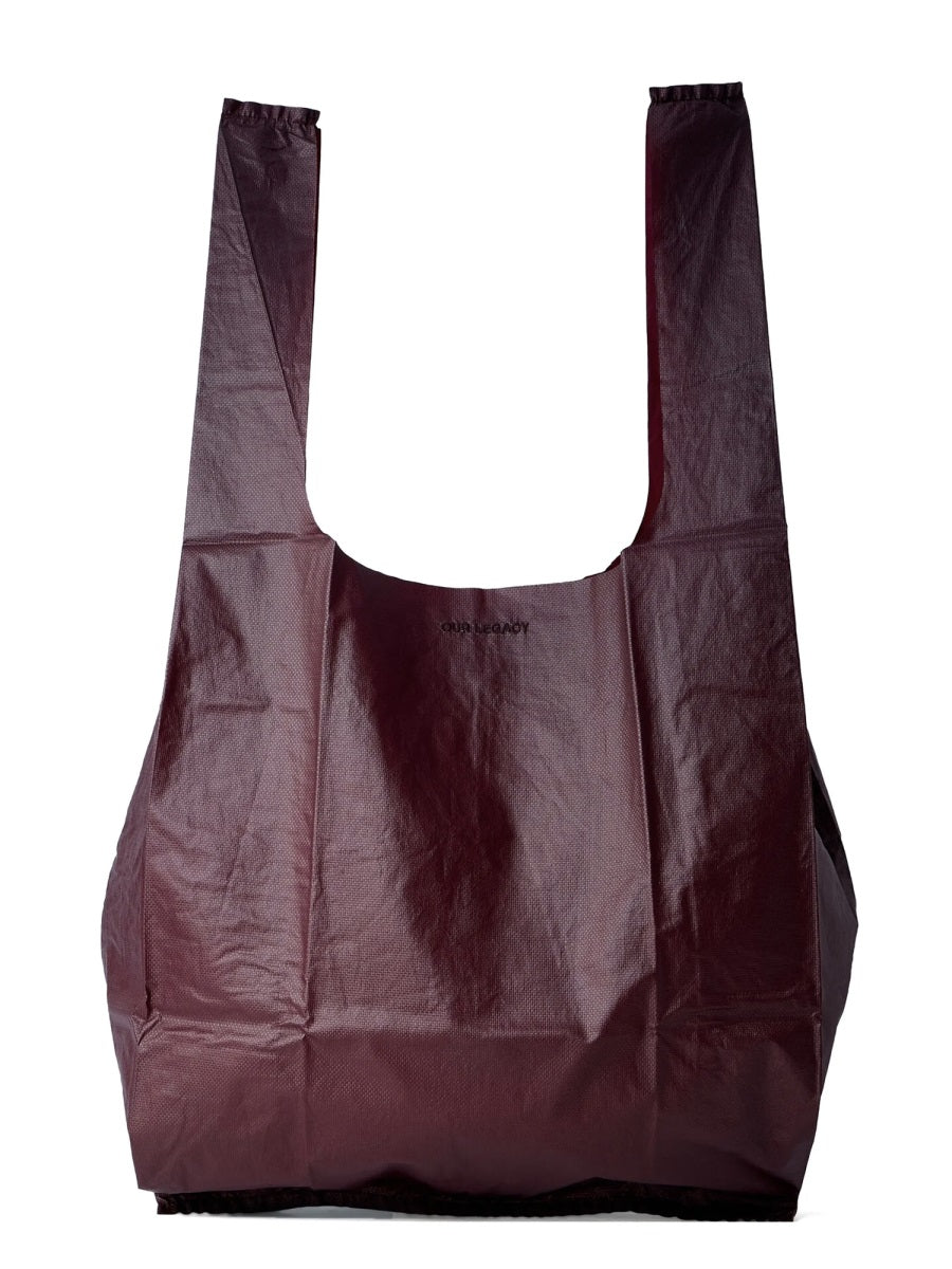 Our Legacy Grocery Shoulder Bag — Red Polyurethane