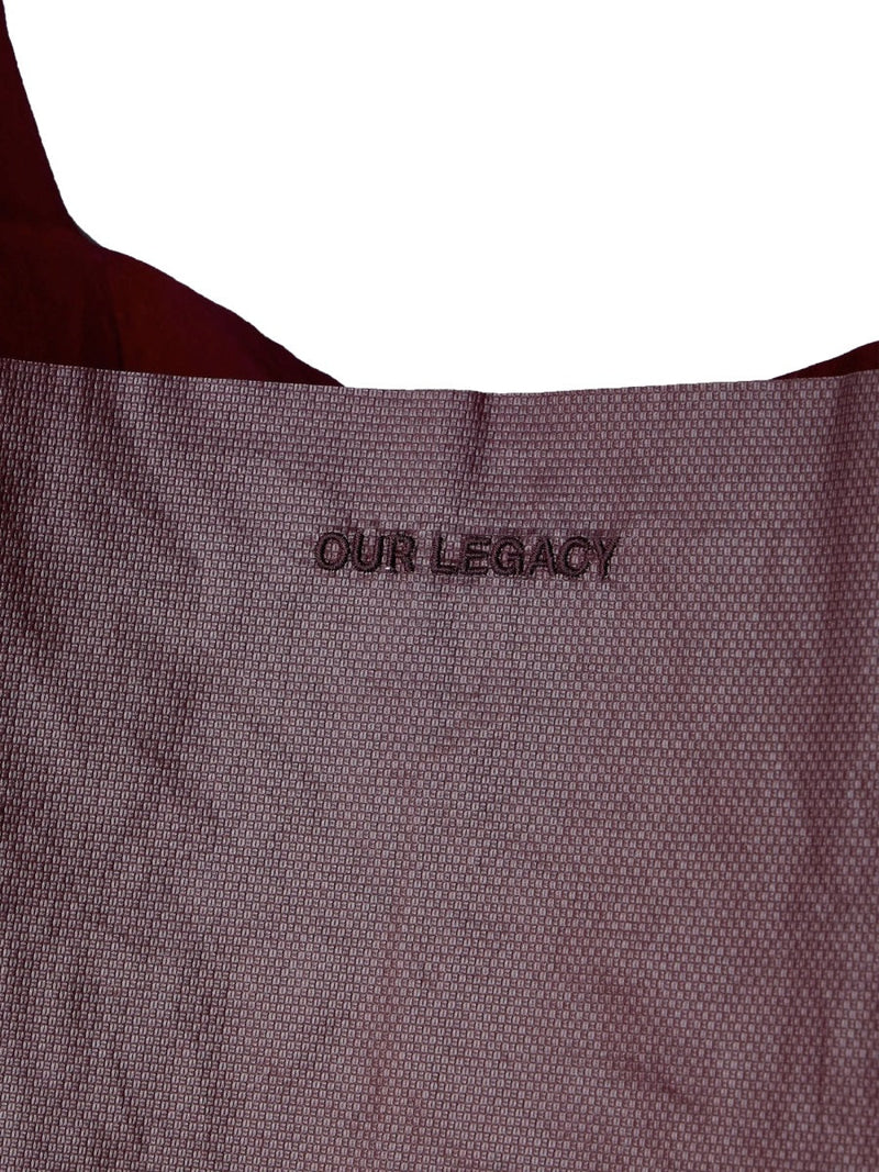 Our Legacy Grocery Shoulder Bag — Red Polyurethane