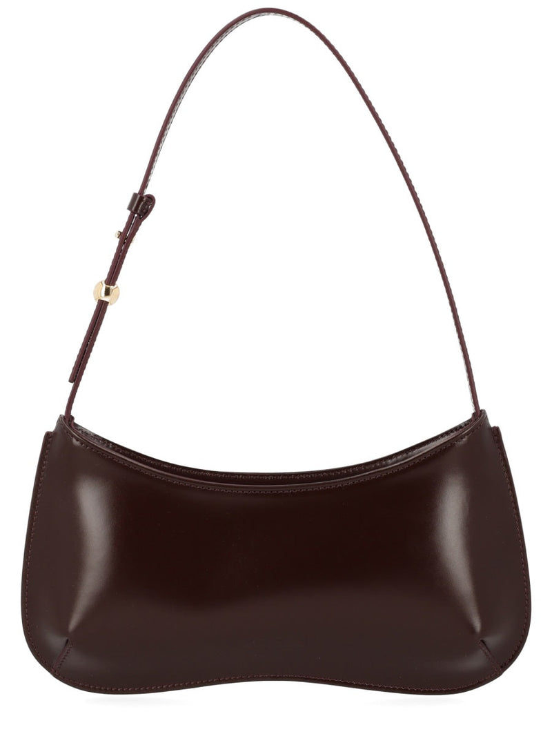 Jacquemus Shoulder Bag — Burgundy Cotton