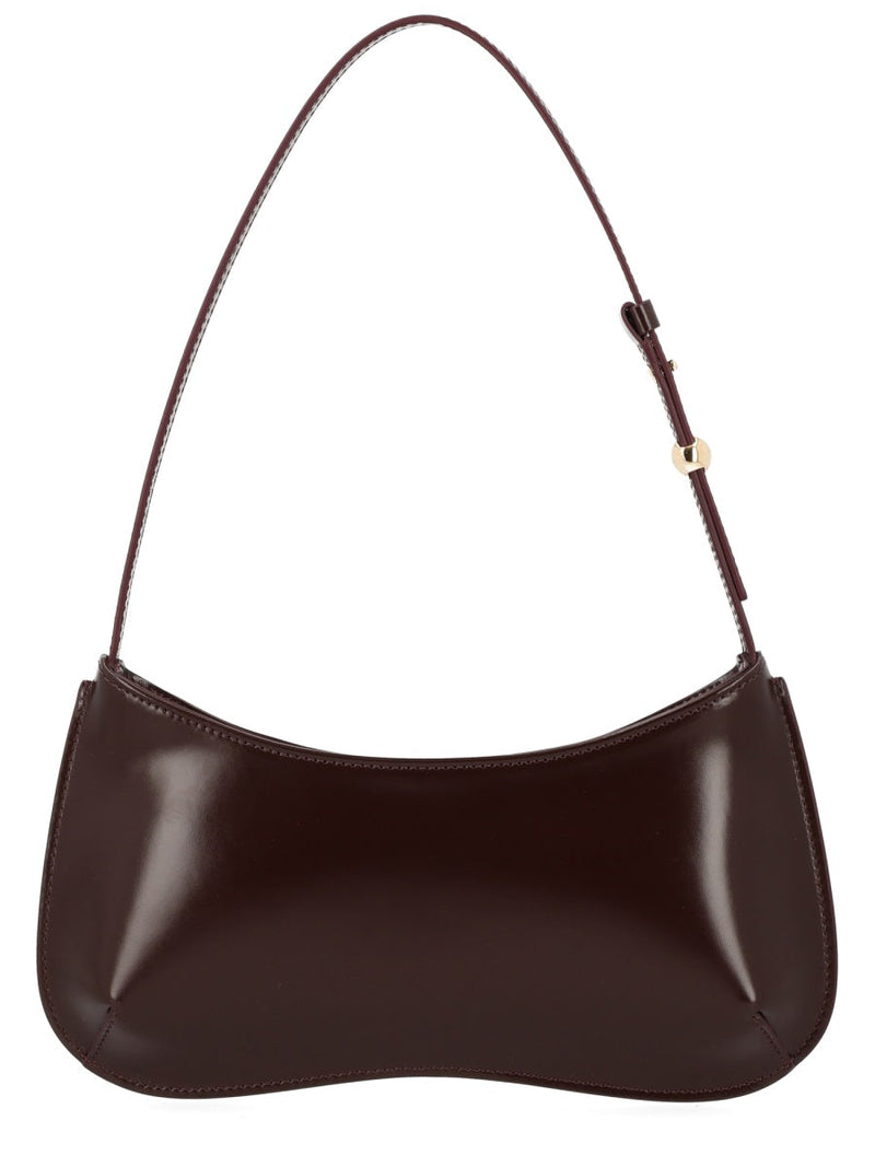 Jacquemus Shoulder Bag — Burgundy Cotton