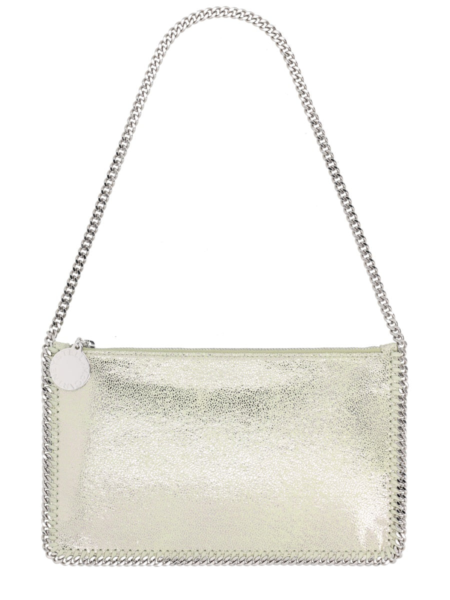 Stella Mccartney Falabella Shoulder Bag — Silver Polyester