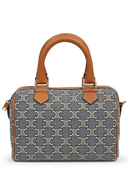 Celine Top Handle Bag — Navy Cotton