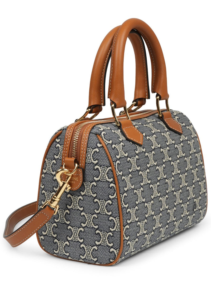 Celine Top Handle Bag — Navy Cotton