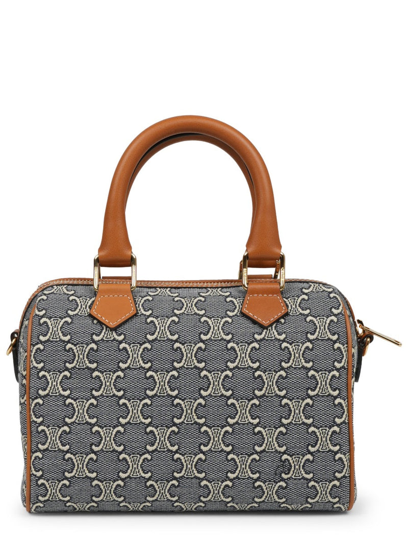 Celine Top Handle Bag — Navy Cotton