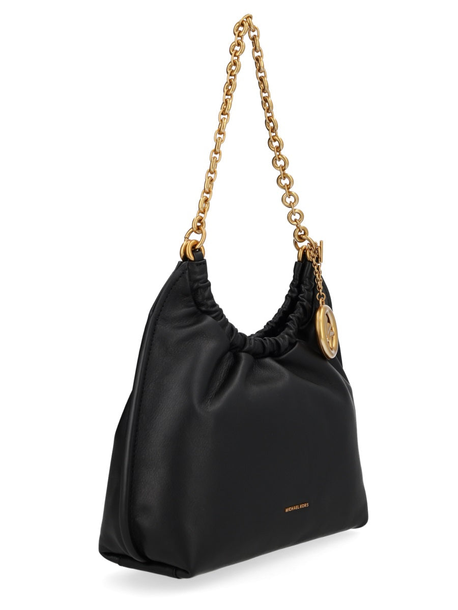 Michael Michael Kors Smooth Cow Leather Shoulder Bag — Black