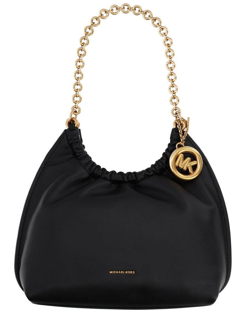 Michael Michael Kors Smooth Cow Leather Shoulder Bag — Black