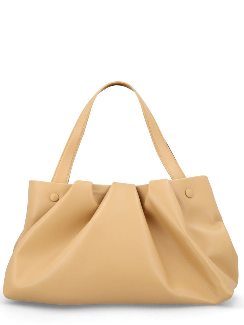 Themoirè Athena Shoulder Bag — Beige Recycled Polyester