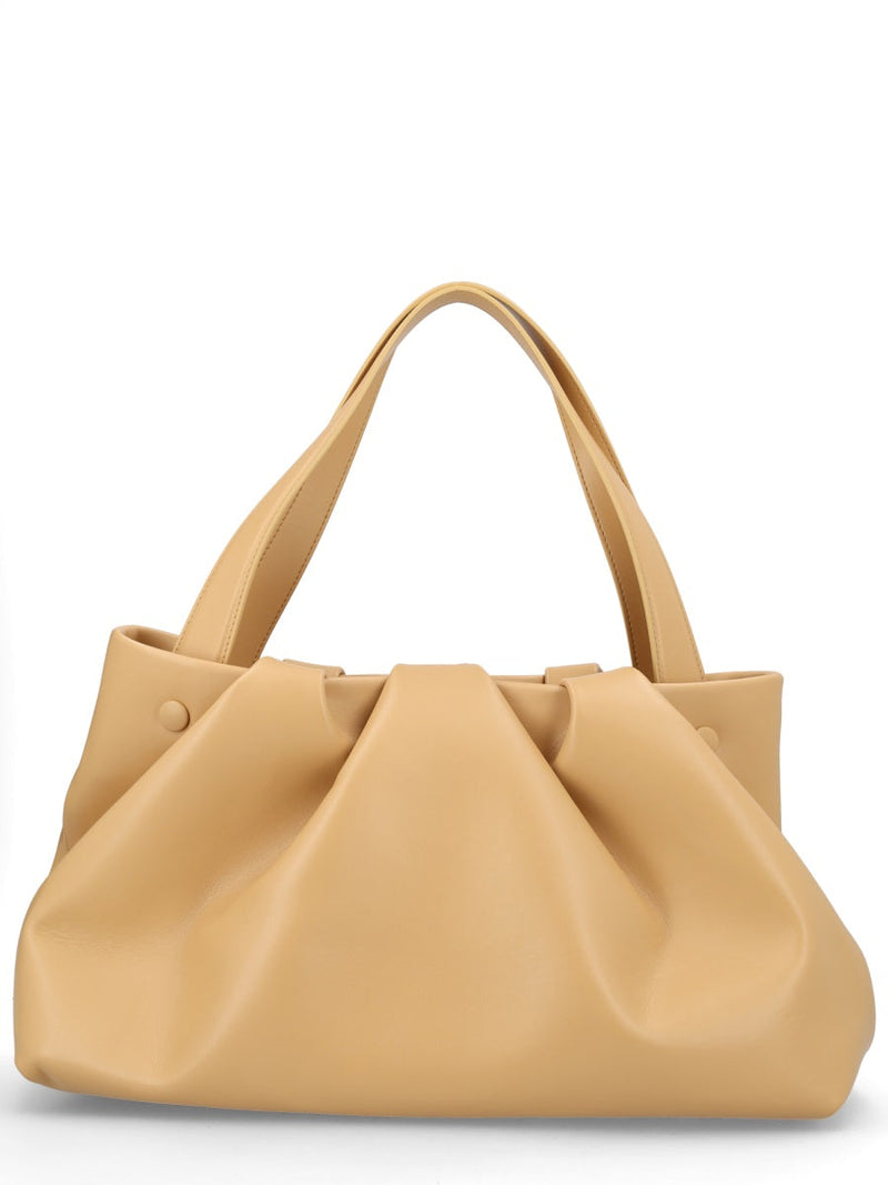 Themoirè Athena Shoulder Bag — Beige Recycled Polyester