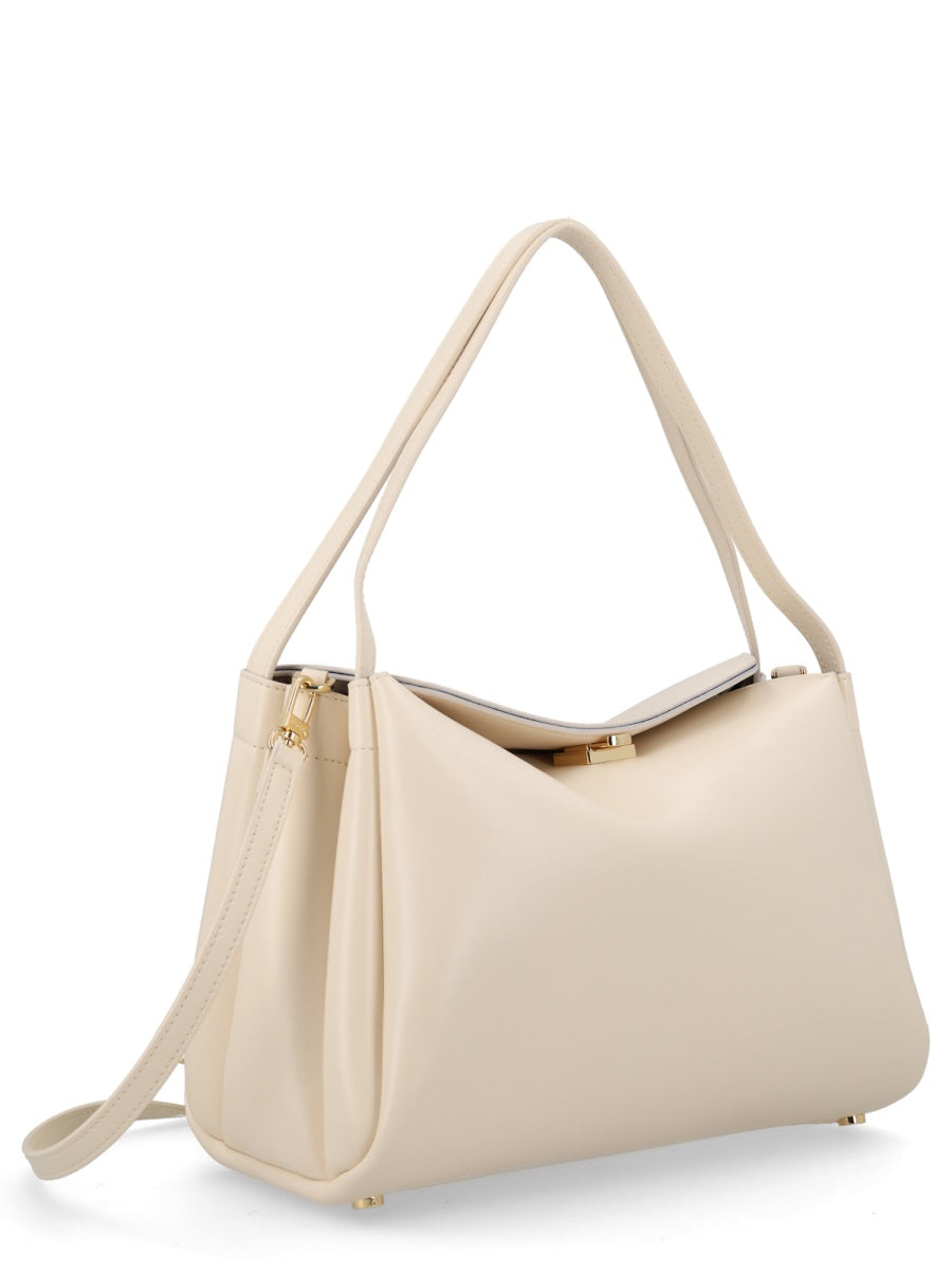 Themoirè Calipso Trunk Shoulder Bag — Beige Recycled Polyester