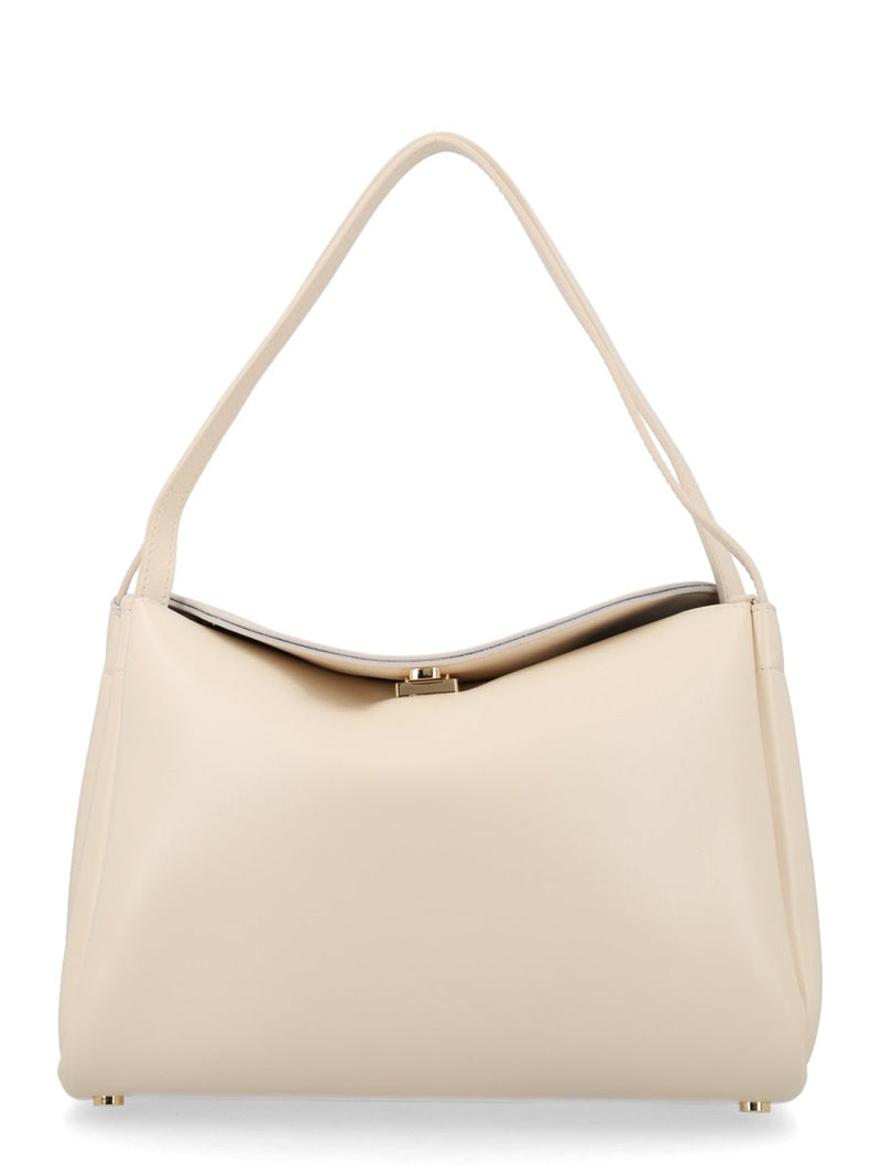 Themoirè Calipso Trunk Shoulder Bag — Beige Recycled Polyester