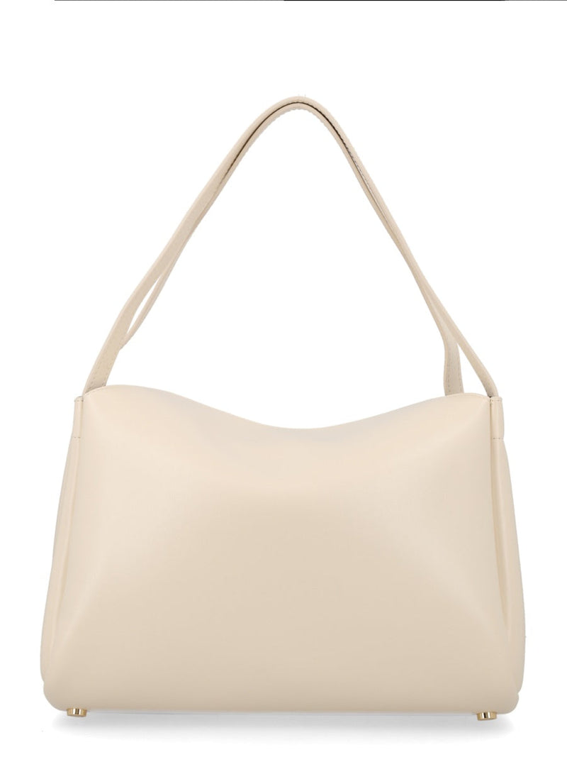 Themoirè Calipso Trunk Shoulder Bag — Beige Recycled Polyester