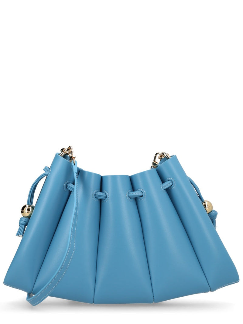 Themoirè Shoulder Bag — Blue Recycled Polyester