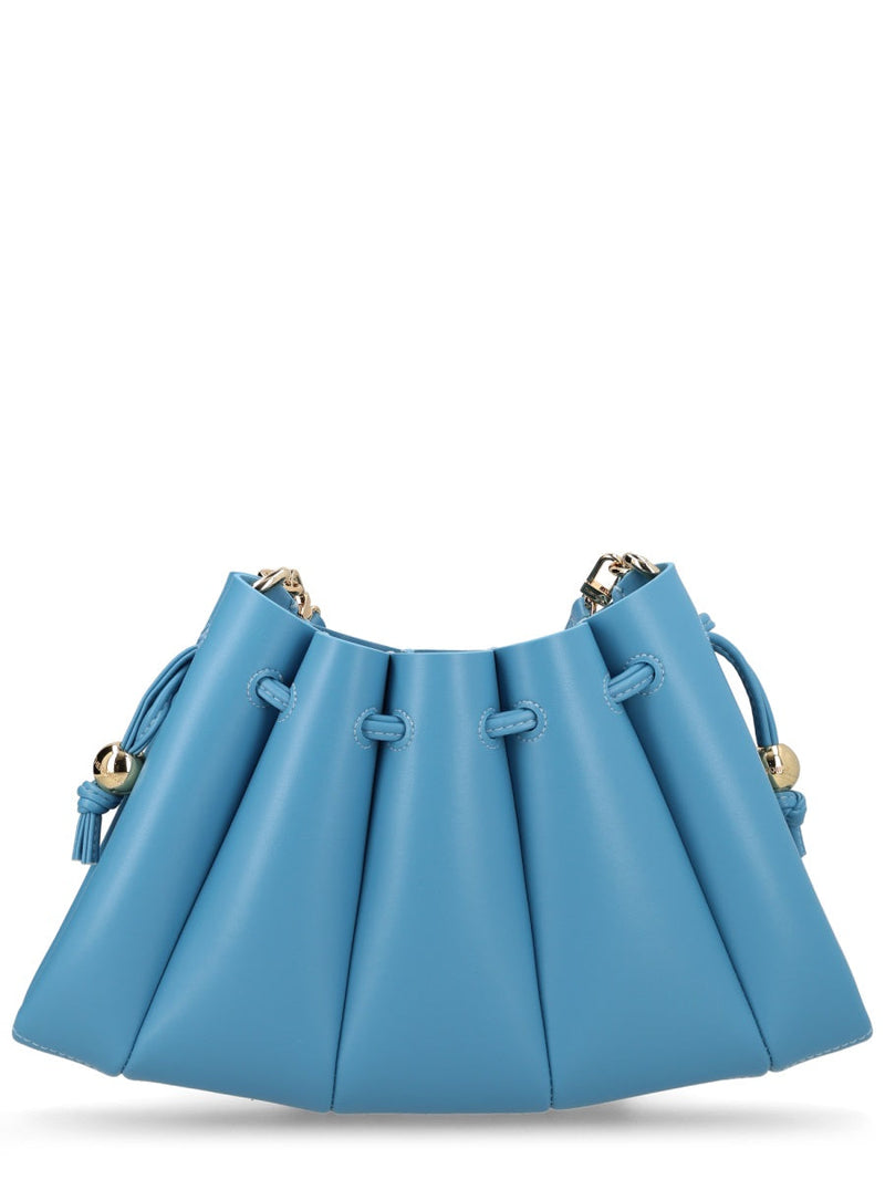 Themoirè Shoulder Bag — Blue Recycled Polyester