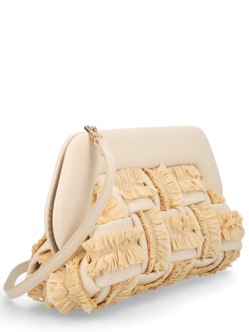Themoirè Bios Shoulder Bag — Beige Cotton