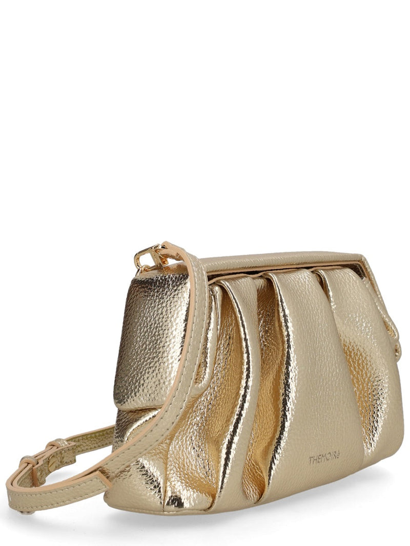 Themoirè Athena Clutch — Gold Polyurethane