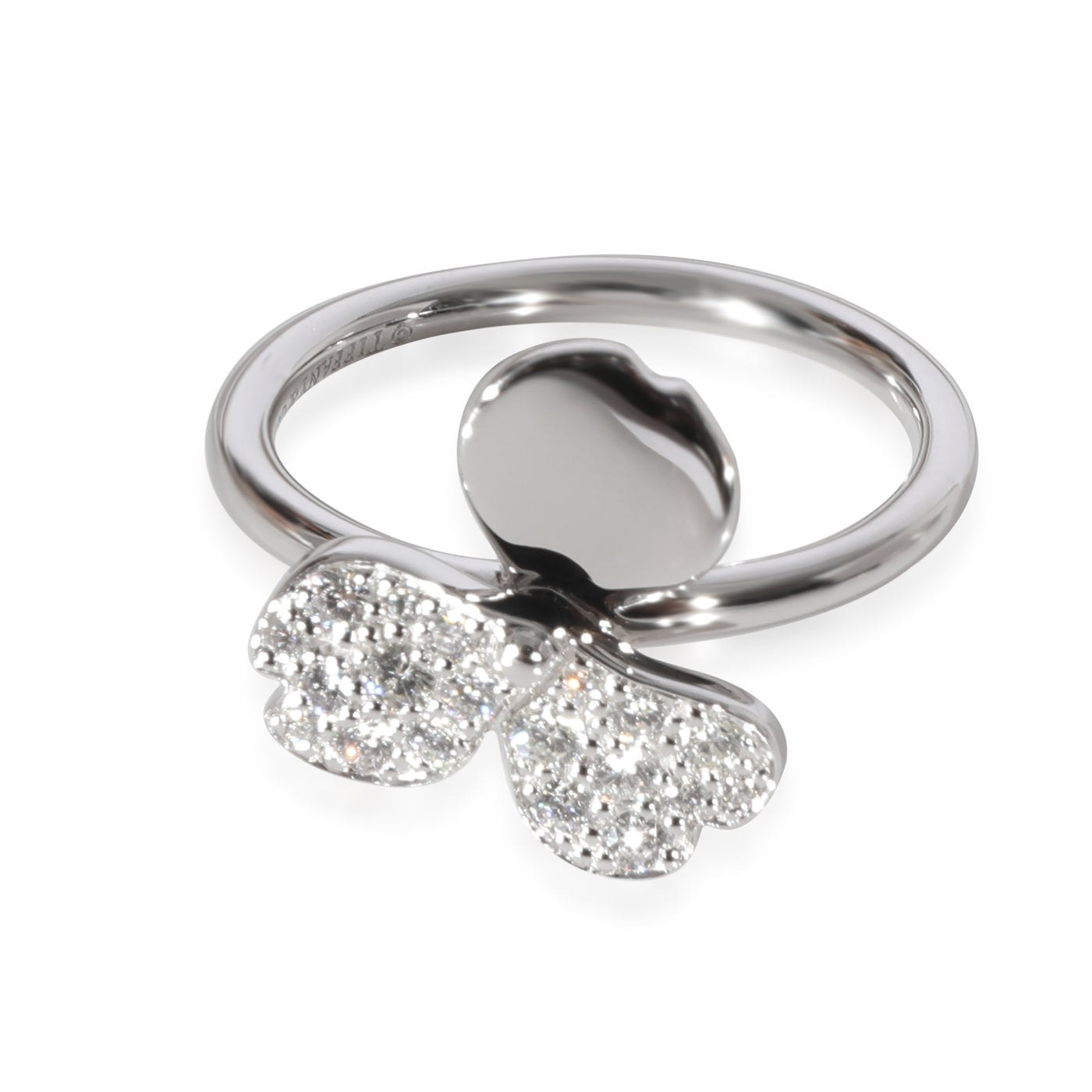 Tiffany & Co. Paper Flowers Diamond Ring Platinum 0.16 Ctw 950 Fashion