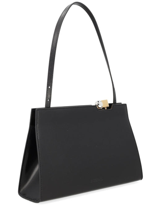 Jacquemus Le Salon Top Handle Bag — Black Leather