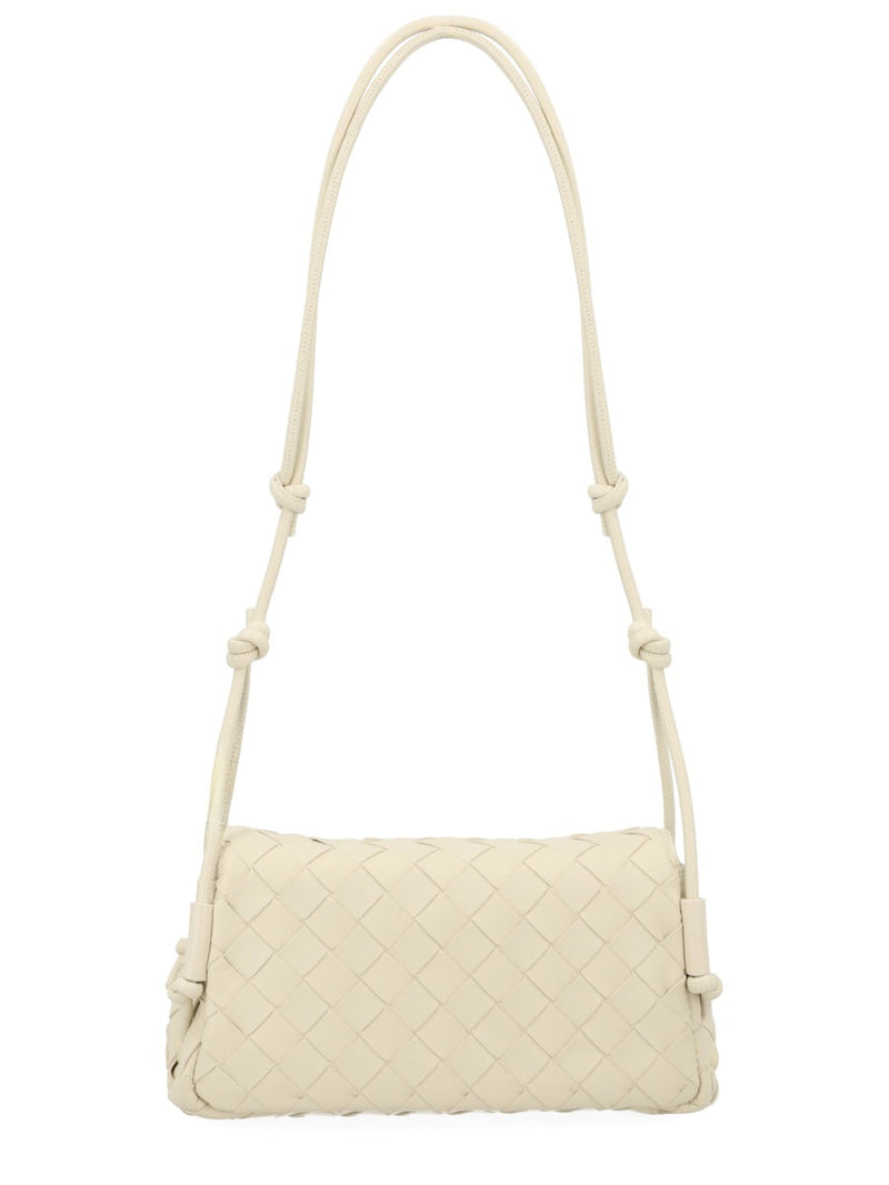 Bottega Veneta Shoulder Bag — Ivory Lamb Leather
