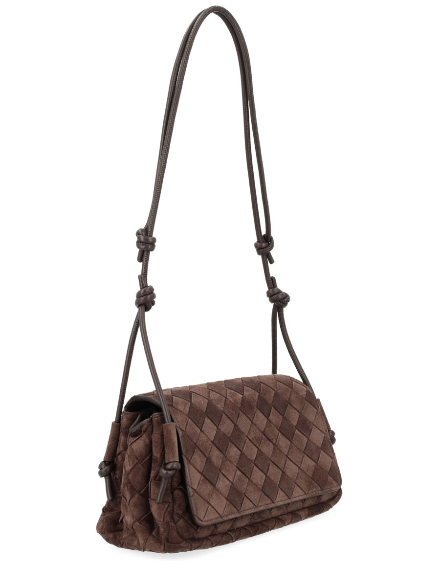 Bottega Veneta Notturno Shoulder Bag — Brown Leather
