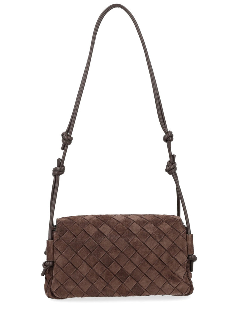 Bottega Veneta Notturno Shoulder Bag — Brown Leather
