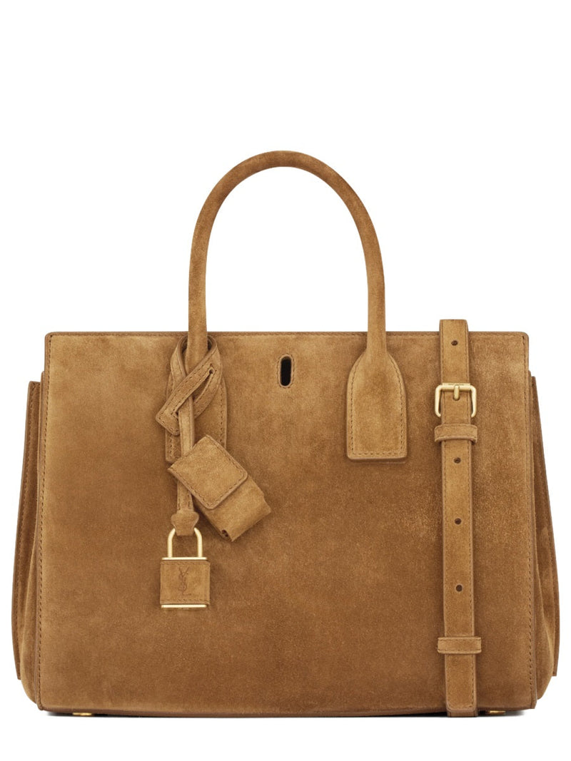 Saint Laurent Sac De Jour Shoulder Bag — Brown Calf Leather